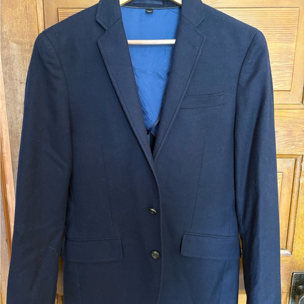 J. Crew Navy 34S Wool Cashmere Ludlow Blazer